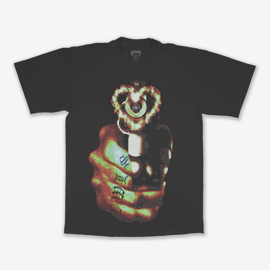SHOT TO THE HEART T-SHIRT (VINTAGE BLACK)